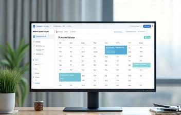 PMS dashboard with reservation calendar